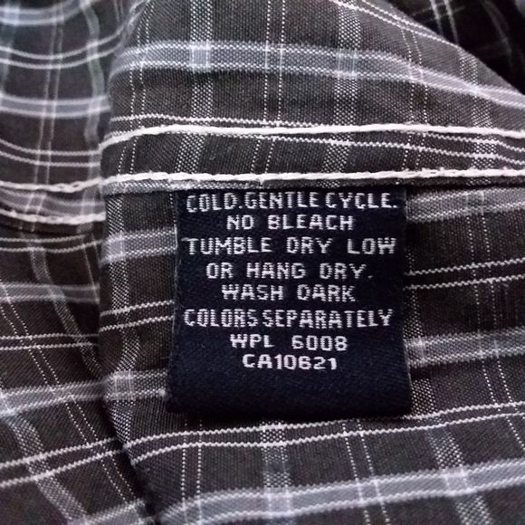 Panhandle Slim Shirt Pearl Snaps S/S Spread Collar - Picture 7 of 7